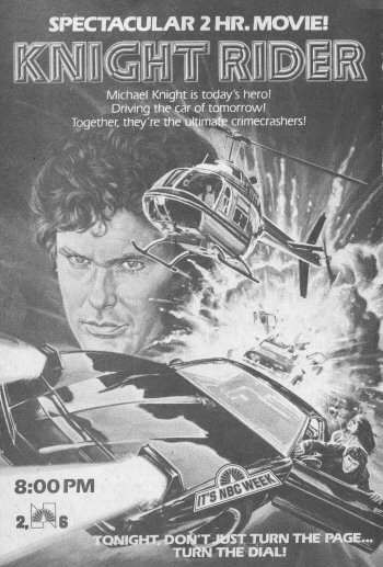 Knight Rider TV Guide Ad, September 26, 1982