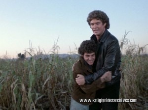 Paul LaGreca as Tino with David Hasselhoff in <i>Knight Rider</i>