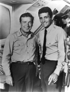 Richard Basehart and David Hedison in 'Voyage to the Bottom of the Sea'